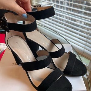 Black heels never been worn size 10 US in women